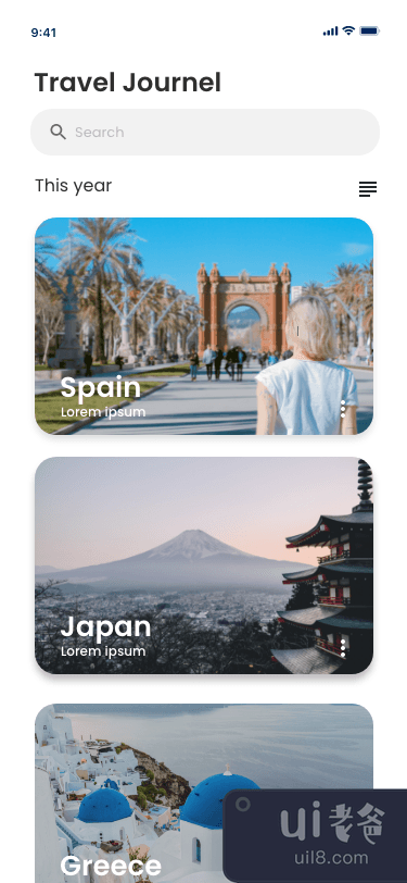旅游应用概念(Travel app concept)插图1