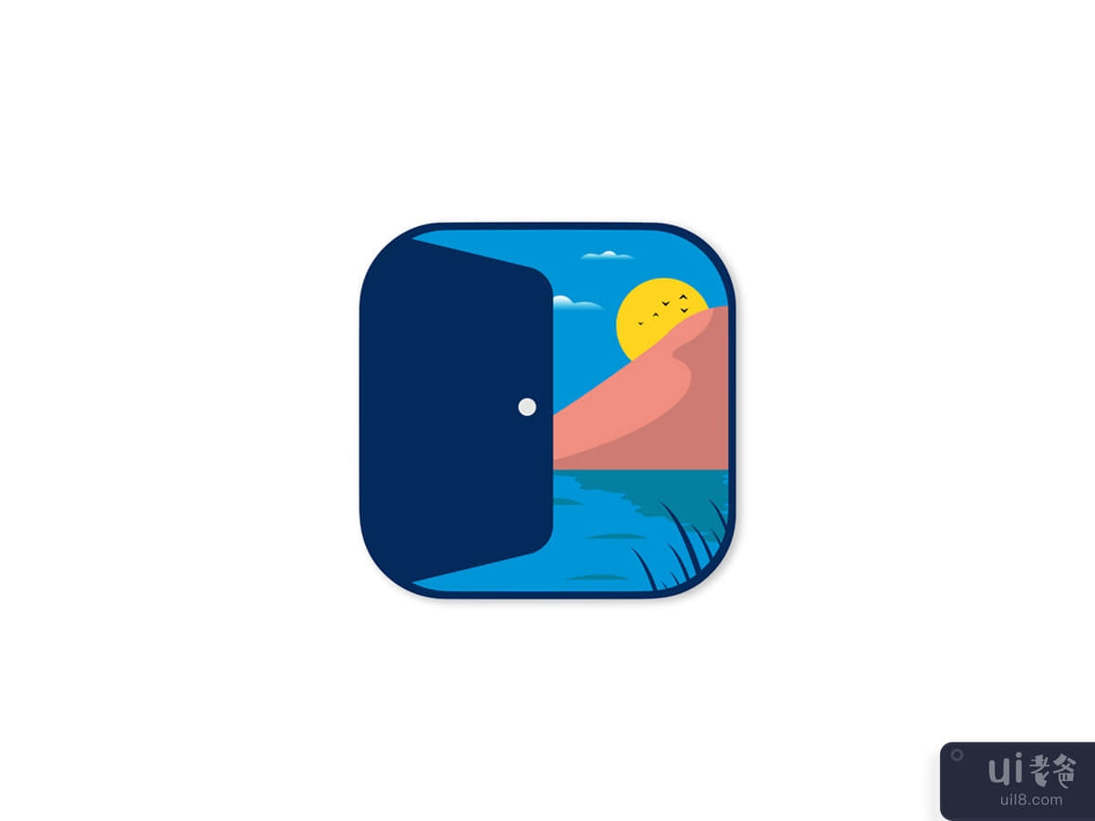 Travel Escape Illustration | App Icon