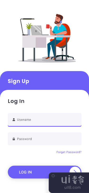 登录、注册和过滤应用程序 UI(Login, Sign Up & Filter App UI)插图2