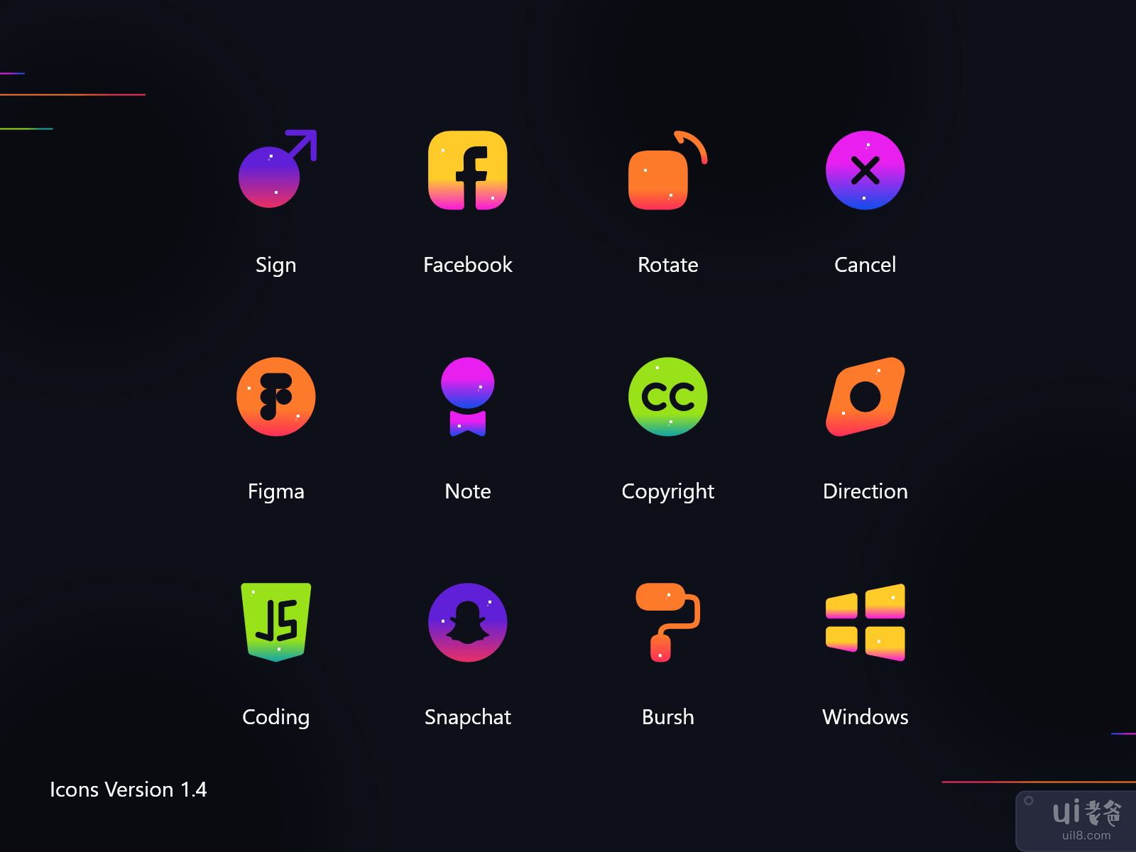 图标版本 1.4(Icons Version 1.4)插图