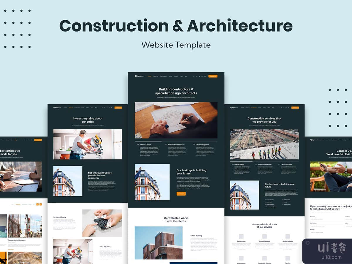 建筑和建筑业务网站模板