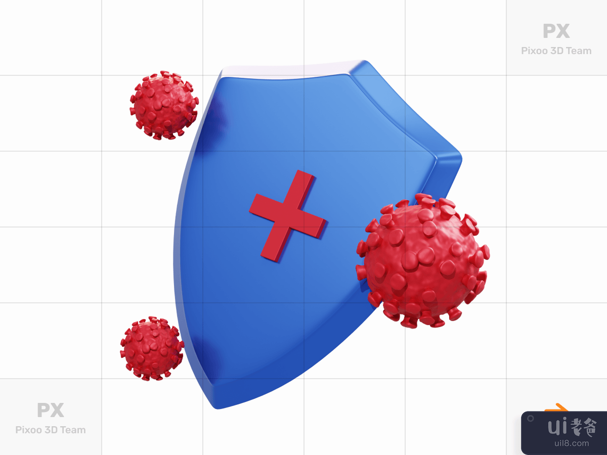 3D Medical Icons Pack - Immune System