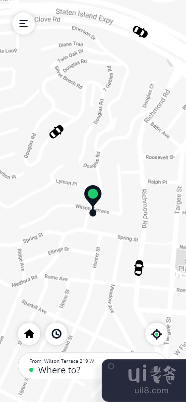 出租车应用界面设计(taxi app ui design)插图3