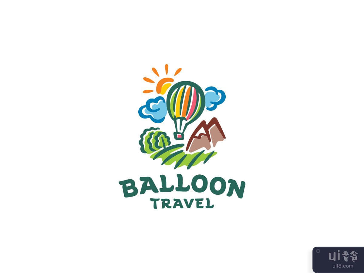 Ballon travel logo design