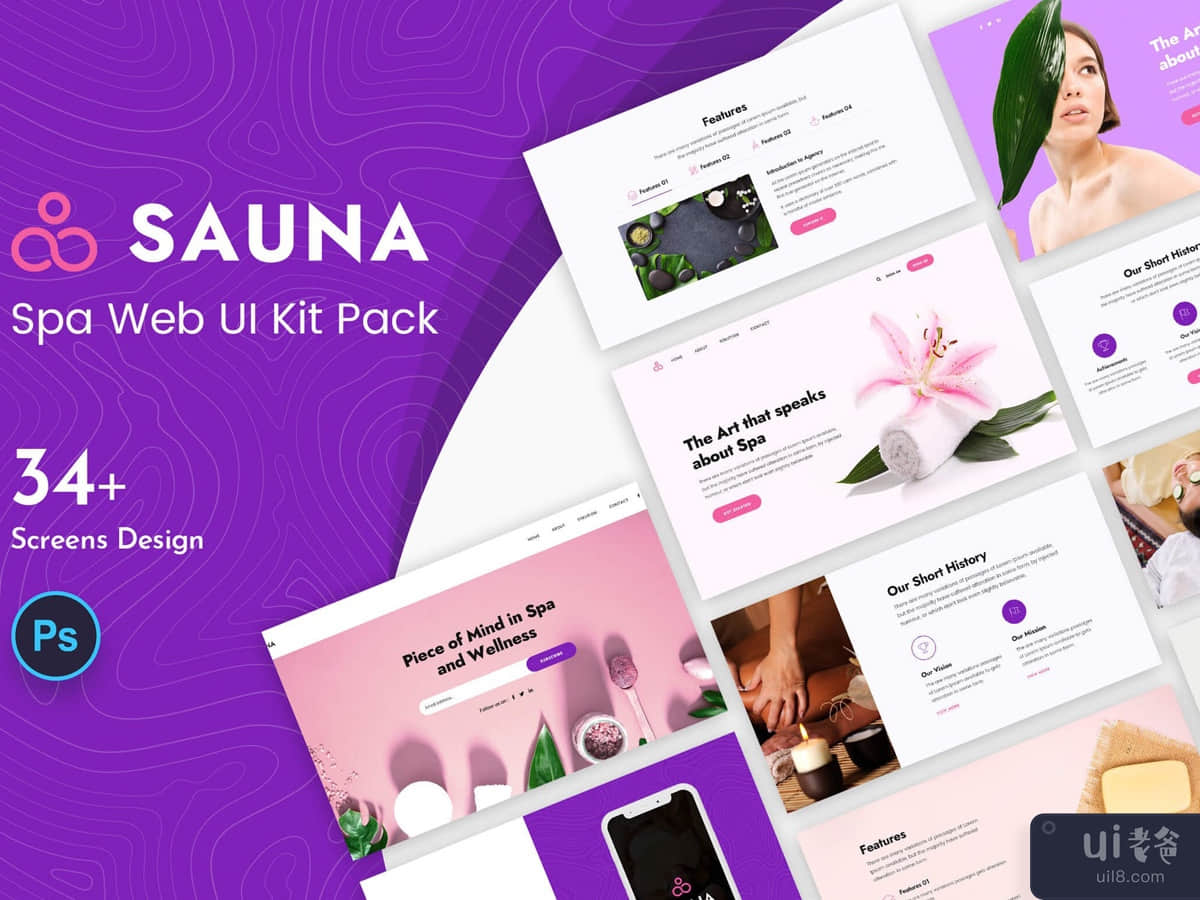 Sauna Spa Web UI Kit