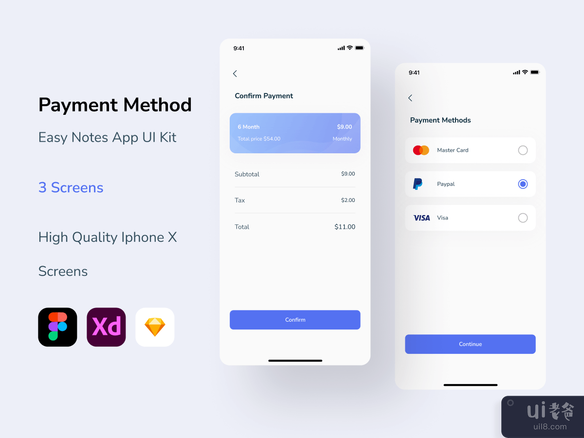 Payment Method UI Screen