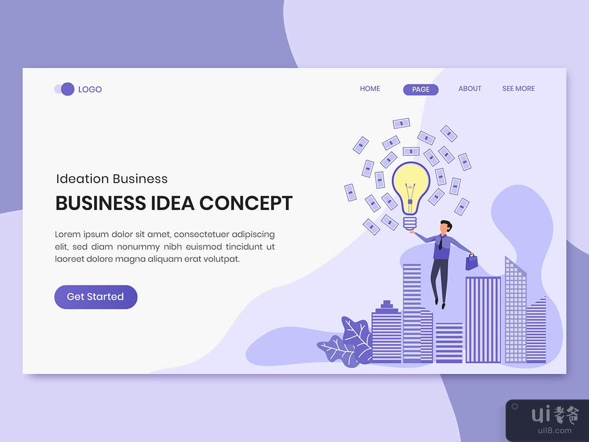 Ideas Concept Business Marketing Landing Page