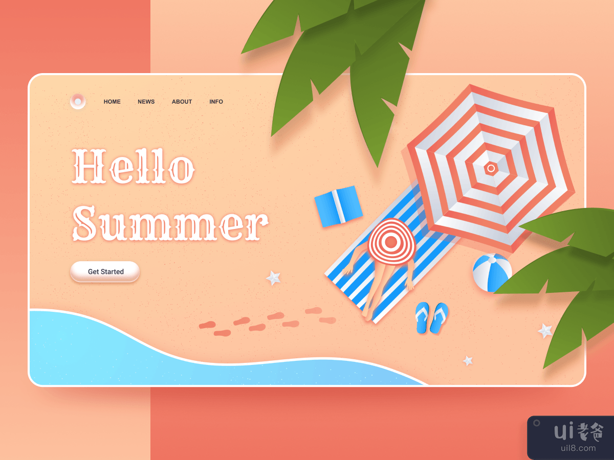 Hello Summer Landing Page