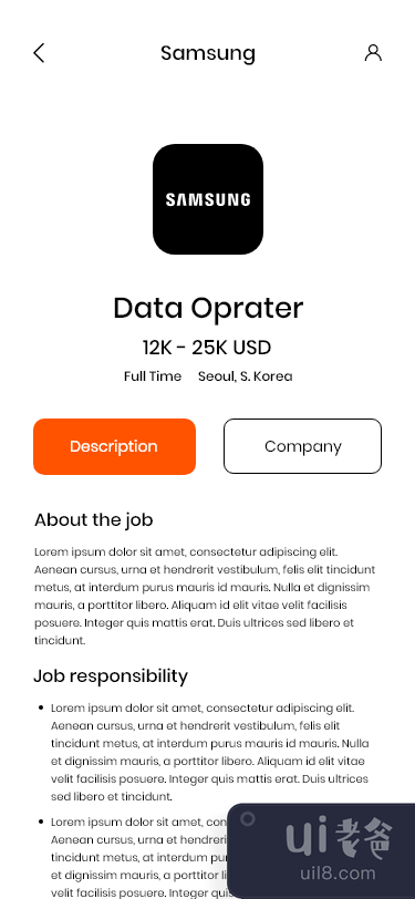 工作查找器 iOS 应用程序概念(Job Finder iOS app concept)插图