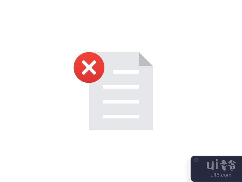 File delete icon illustration vector isolated
