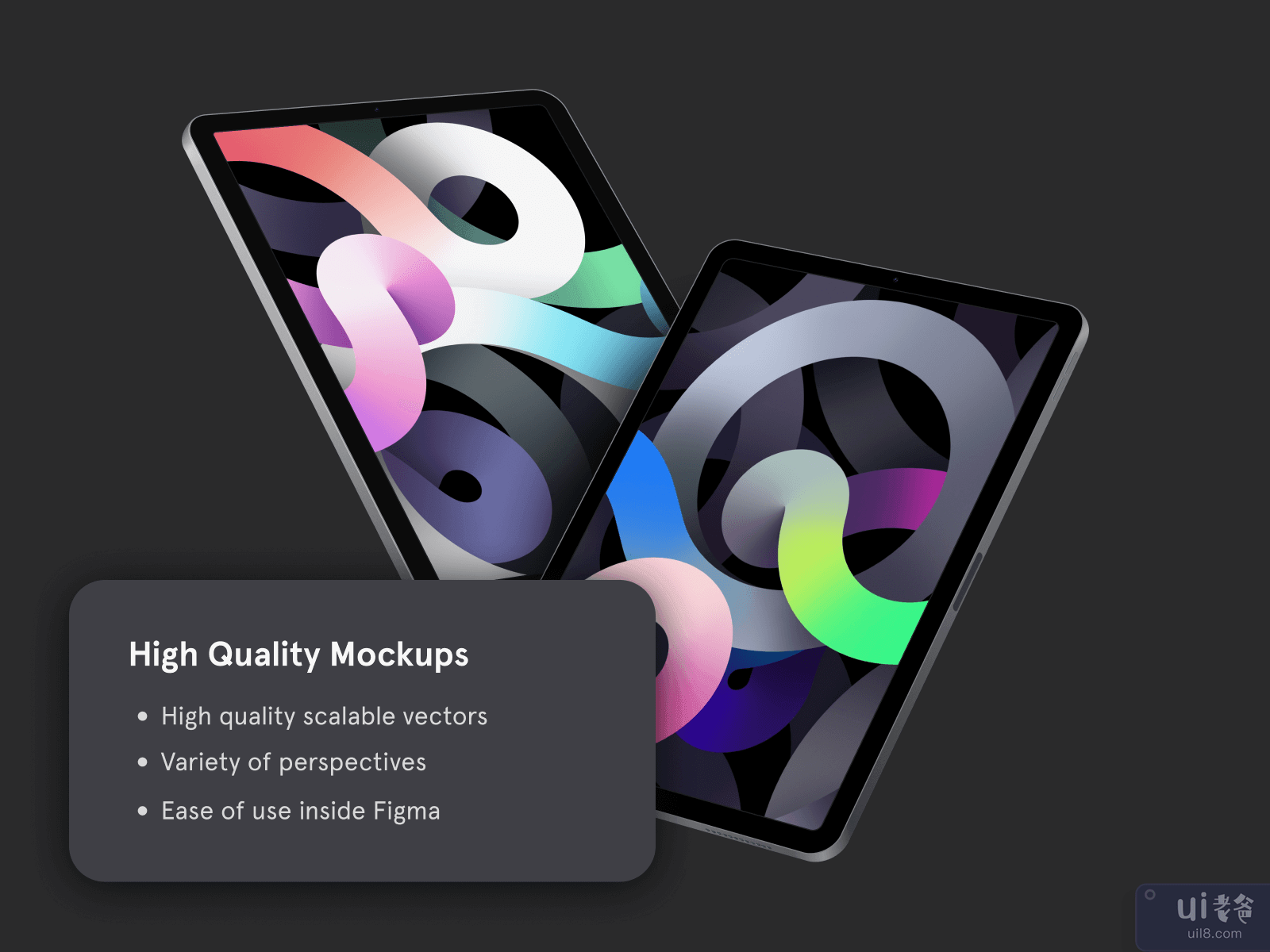 iPad Air Figma 模型(iPad Air Figma Mockups)插图