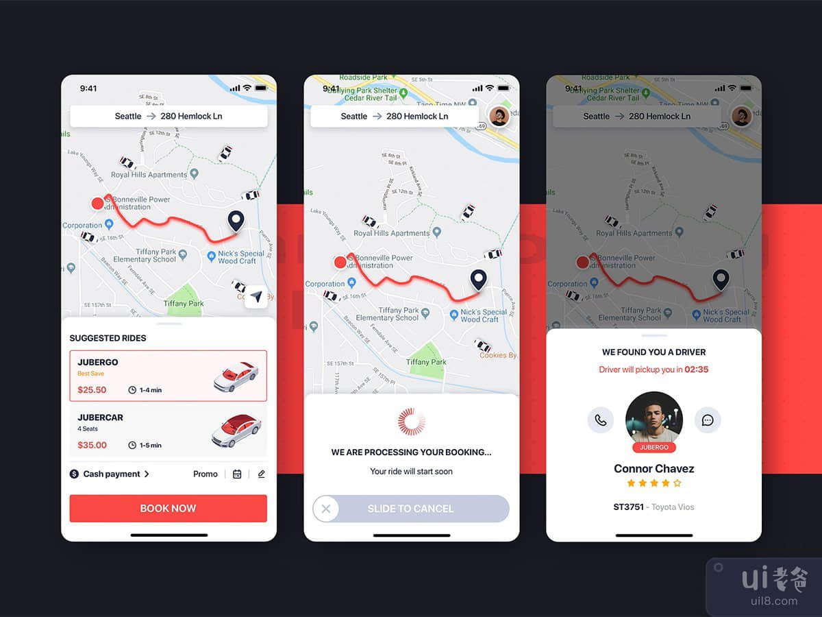 Car Booking UI mobile concept - Booking Details