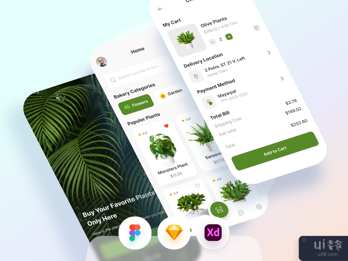 植物商店移动应用程序(Plant Shop Mobile App)插图