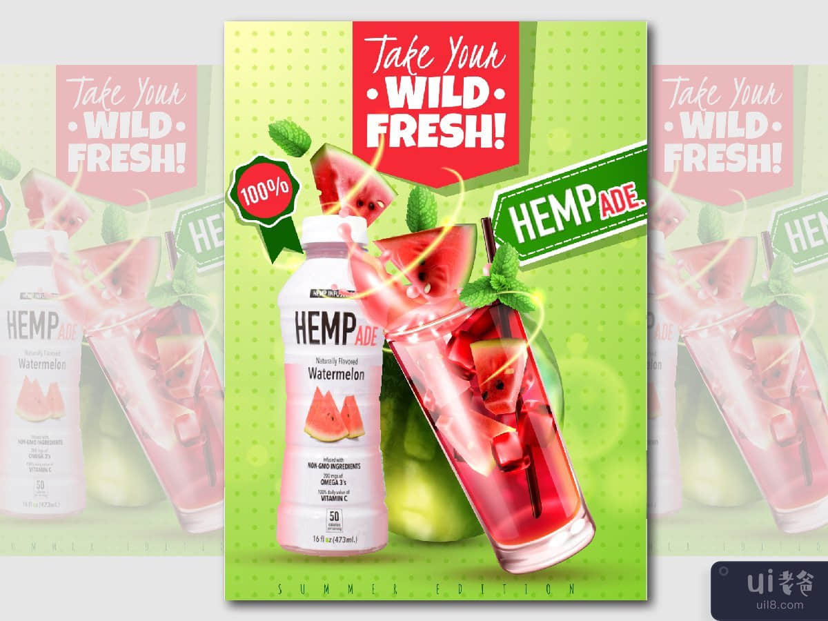 Watermelon Juice - Flyer Design - Social Media Design