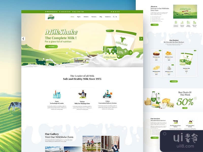 #01 Gowala- Dairy Farm & Eco Products Templates