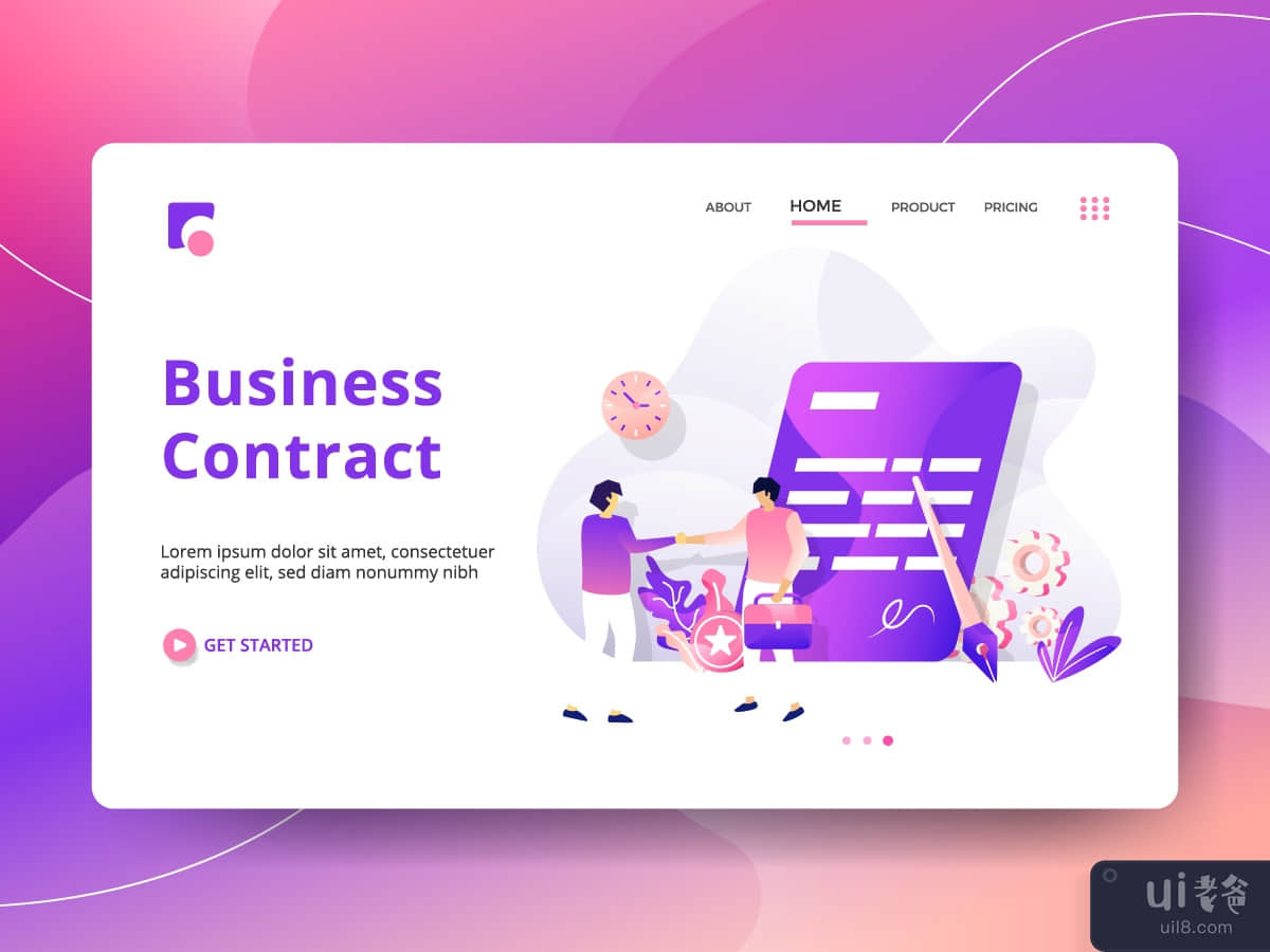 Landing Page Business Contract