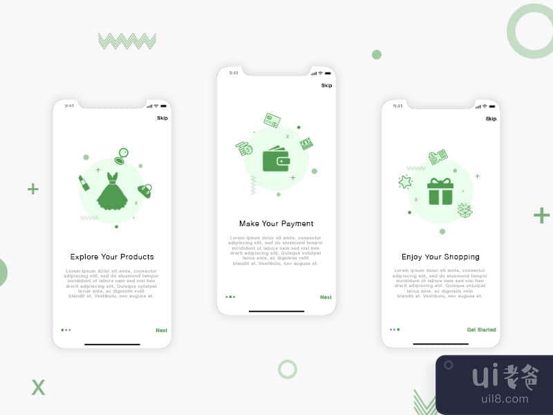 E-commerce App Onboarding Page