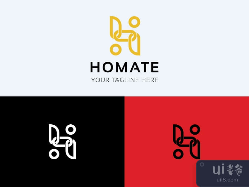 Letter H logo icon creative design template elements