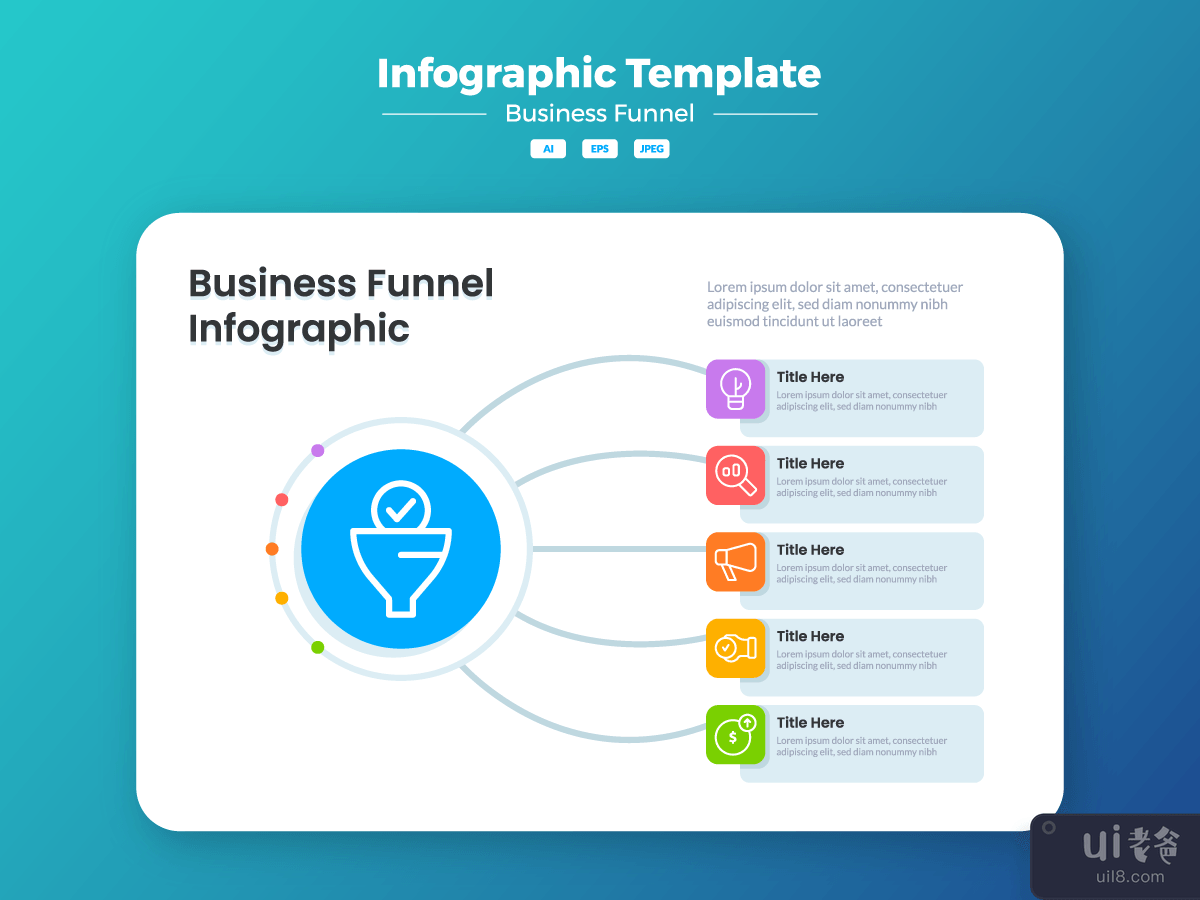 Business Funnel Infographic Template
