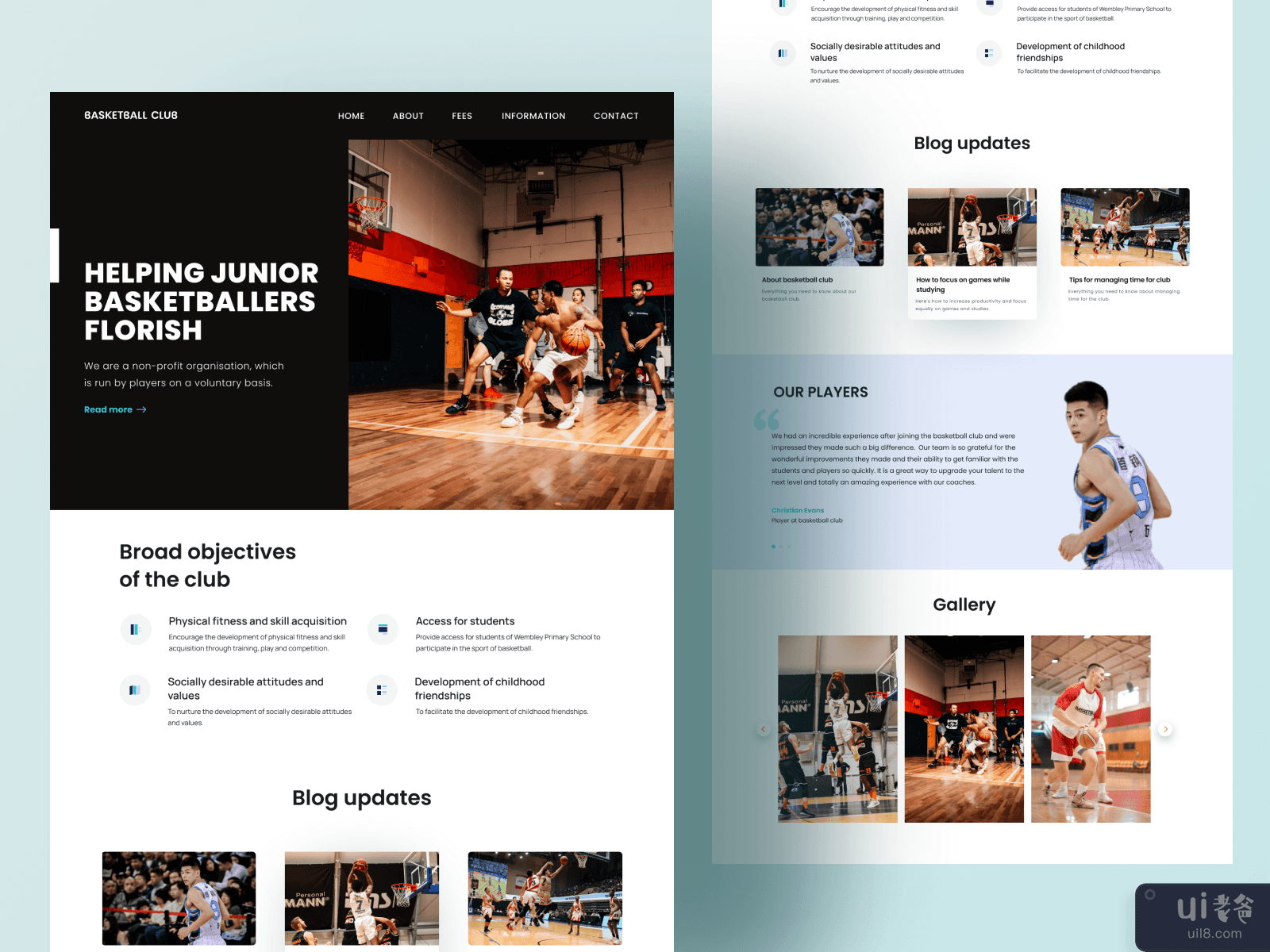 Basketball Club- Home page