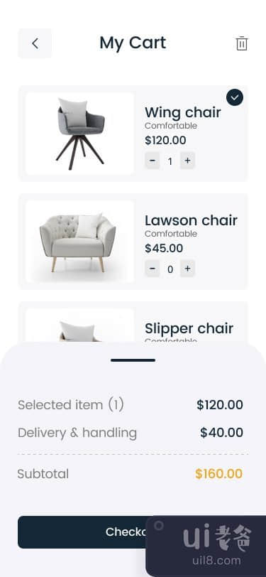 家具店电子商务应用程序(Furniture Shop E-Commerce App)插图6