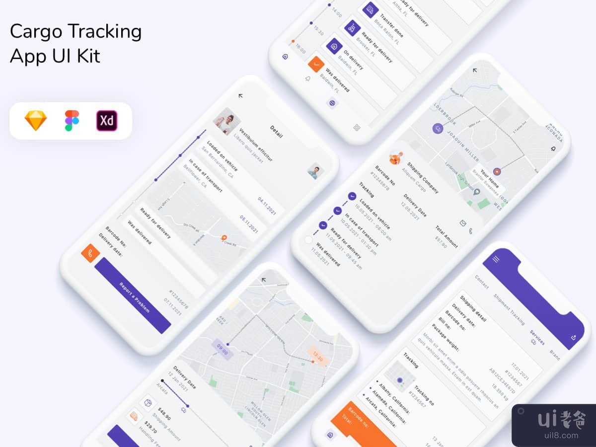 Cargo Tracking App UI Kit