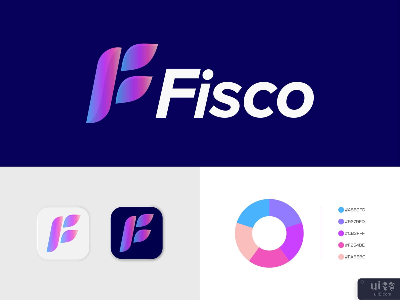 Modern Logo Design - F Letter Logo Design