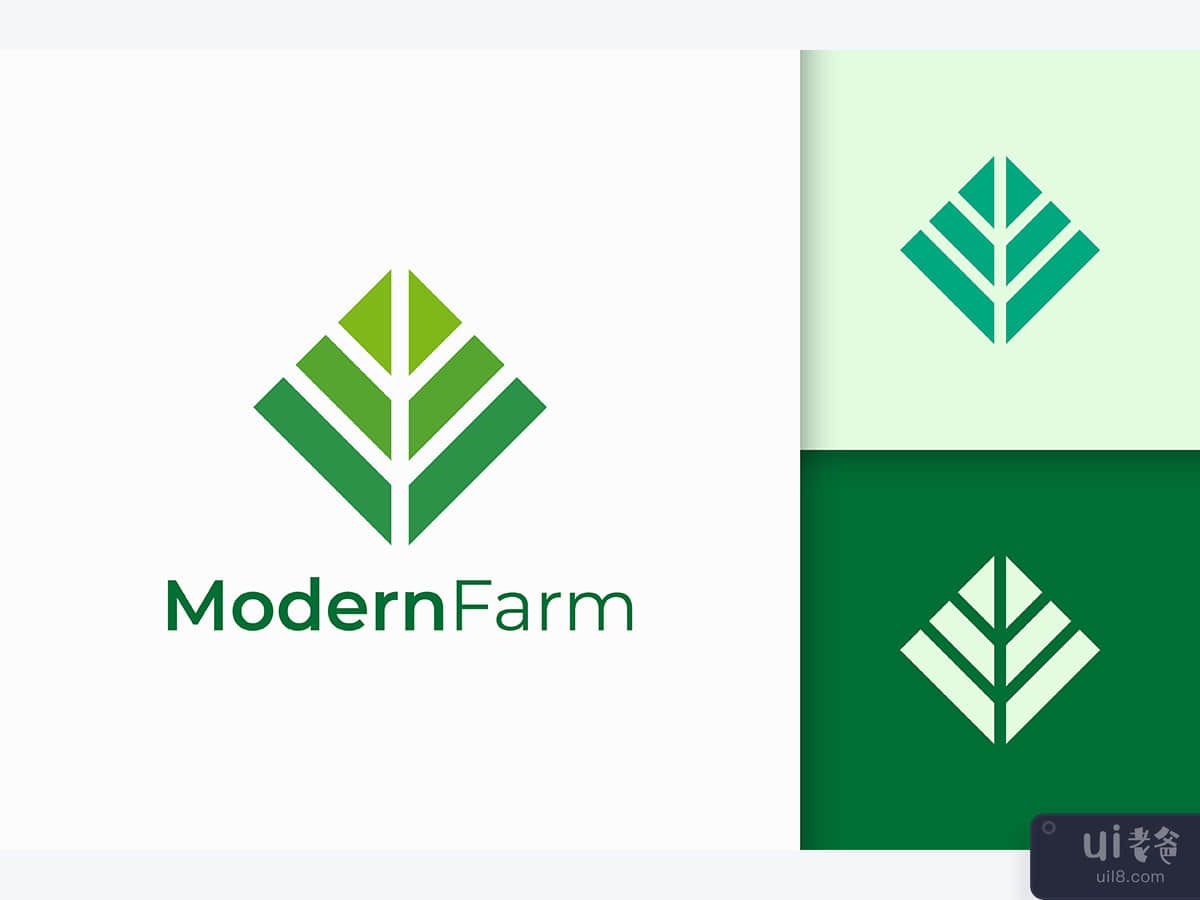 Modern Farming or Agriculture Logo