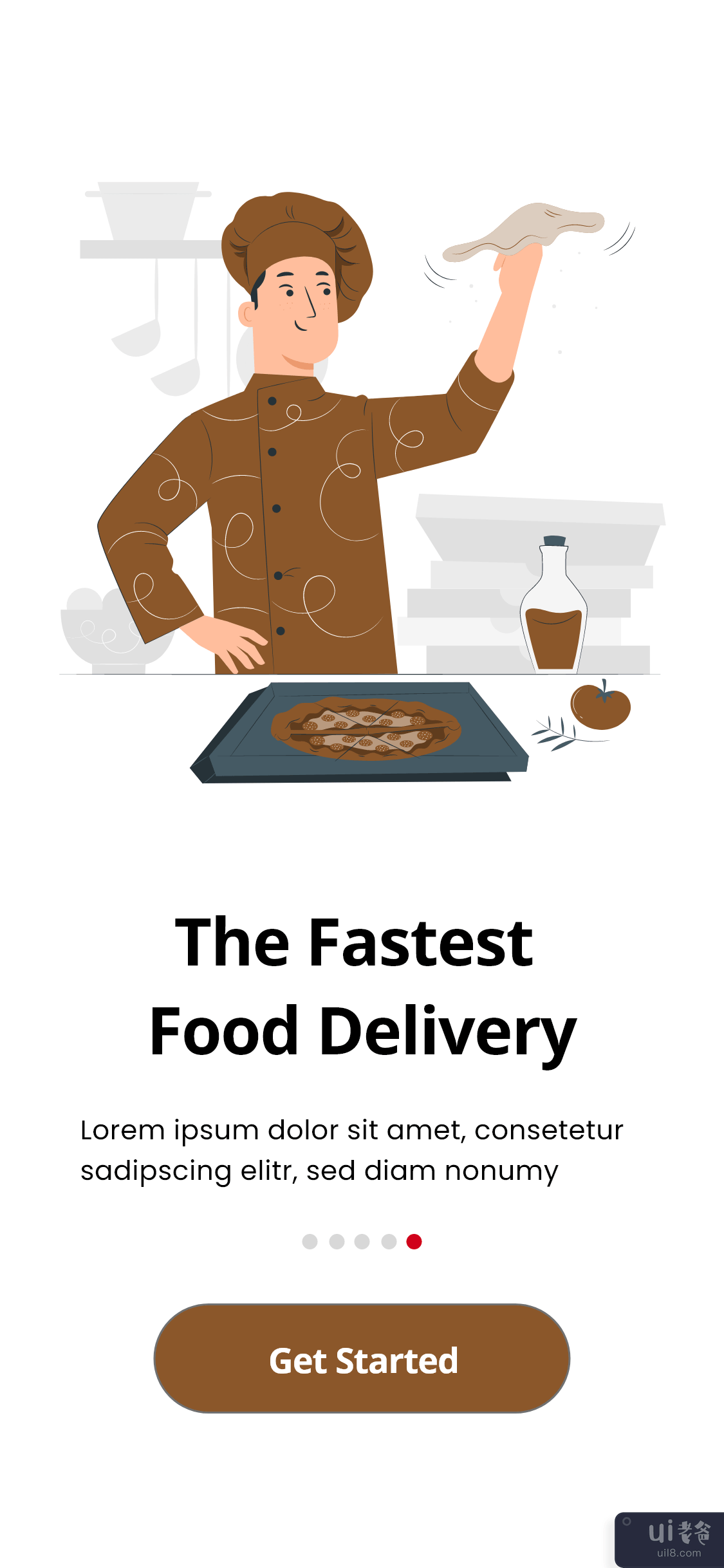 外卖应用程序 UI 设计 - 电子商务食品应用程序(Food Delivery App UI Design - Ecommerce Food App)插图2