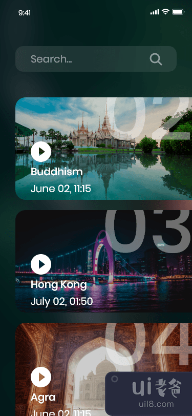 旅游应用 UI 套件(Travel App UI Kit)插图