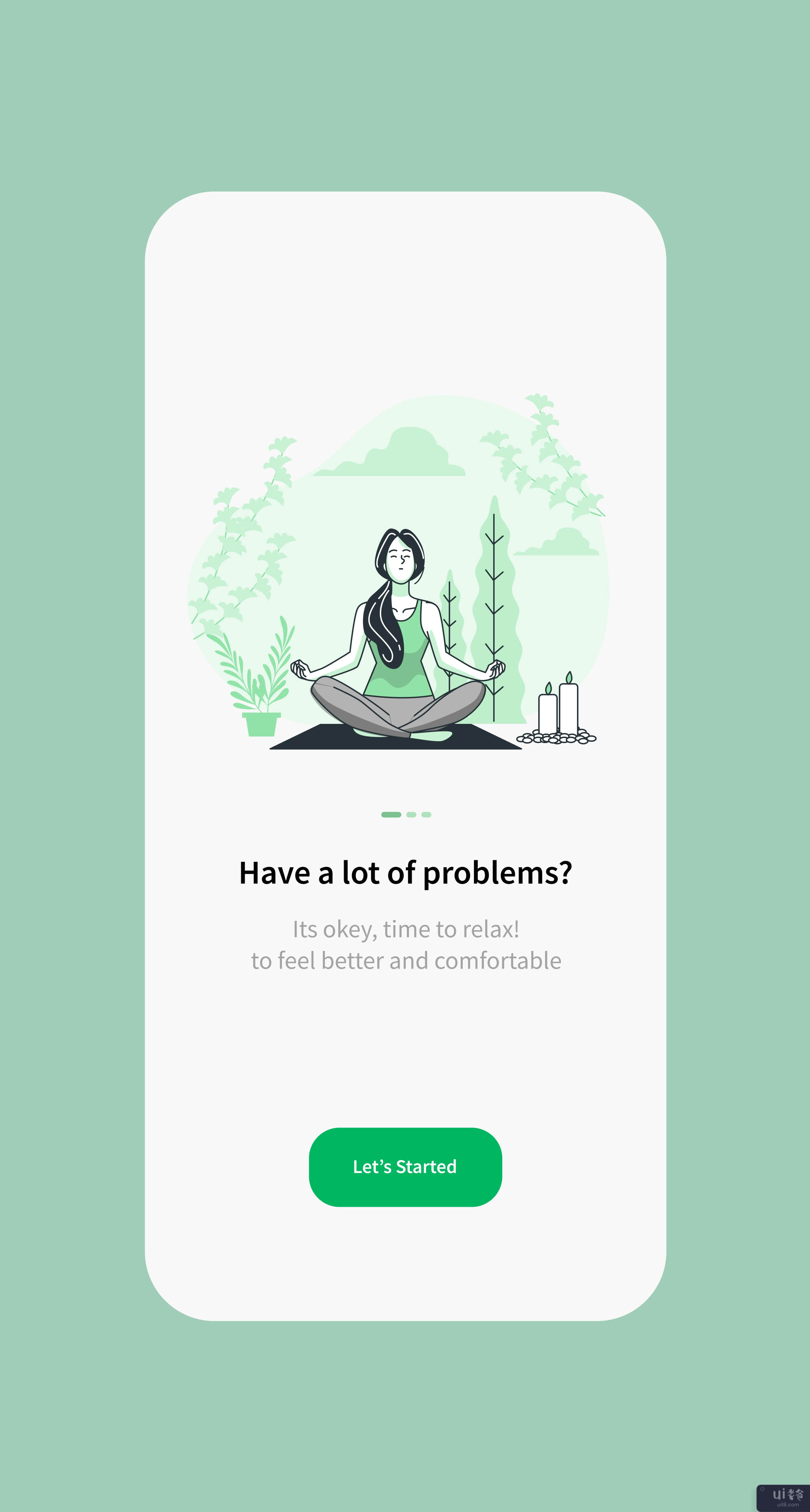 冥想应用程序 UI 工具包模板(Meditation App UI Kit Template)插图
