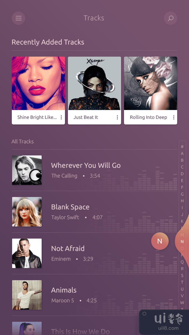 音乐播放器 UI 应用(Music Player UI App)插图1