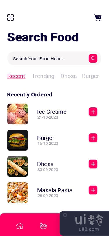 美食App UI设计(Food App Ui Design)插图