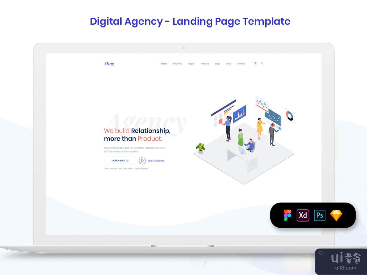 Digital Agency Landing Page Template