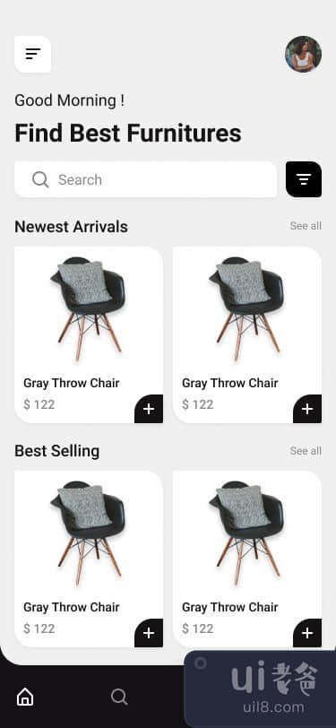 电商家具App(E-commerce Furniture's App)插图