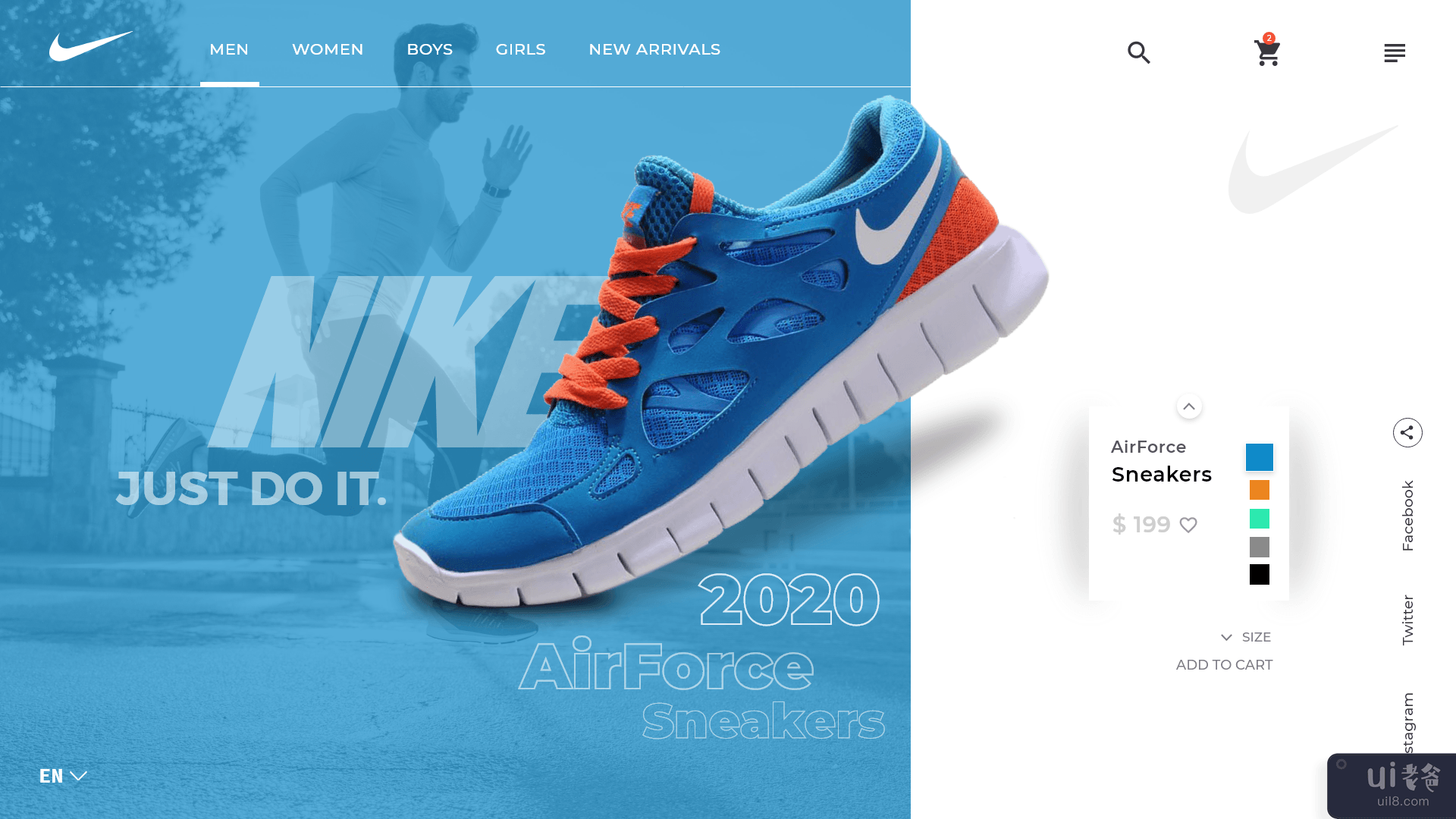 耐克桌面应用程序重新设计(Nike Desktop App Redesign)插图6