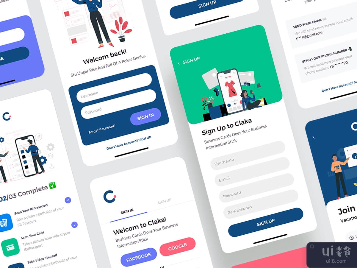 Claka UI KIT - Sign In & Sign Up