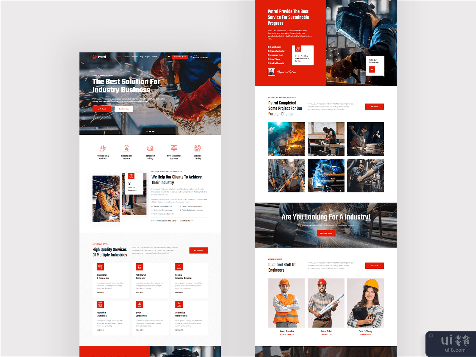 Petrol - Industry & Manufacturing HTML5 Template