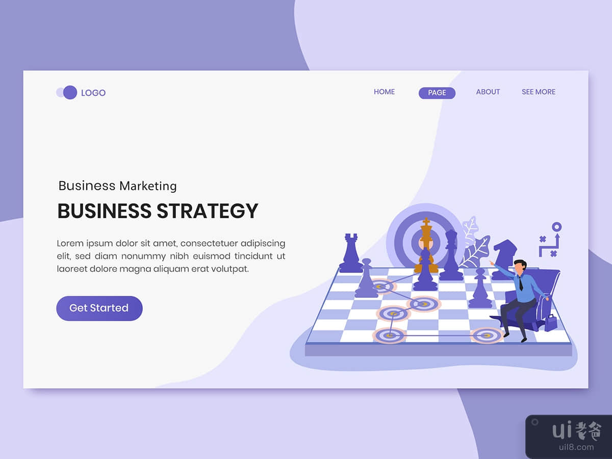 Business Strategy Marketing Landing Page