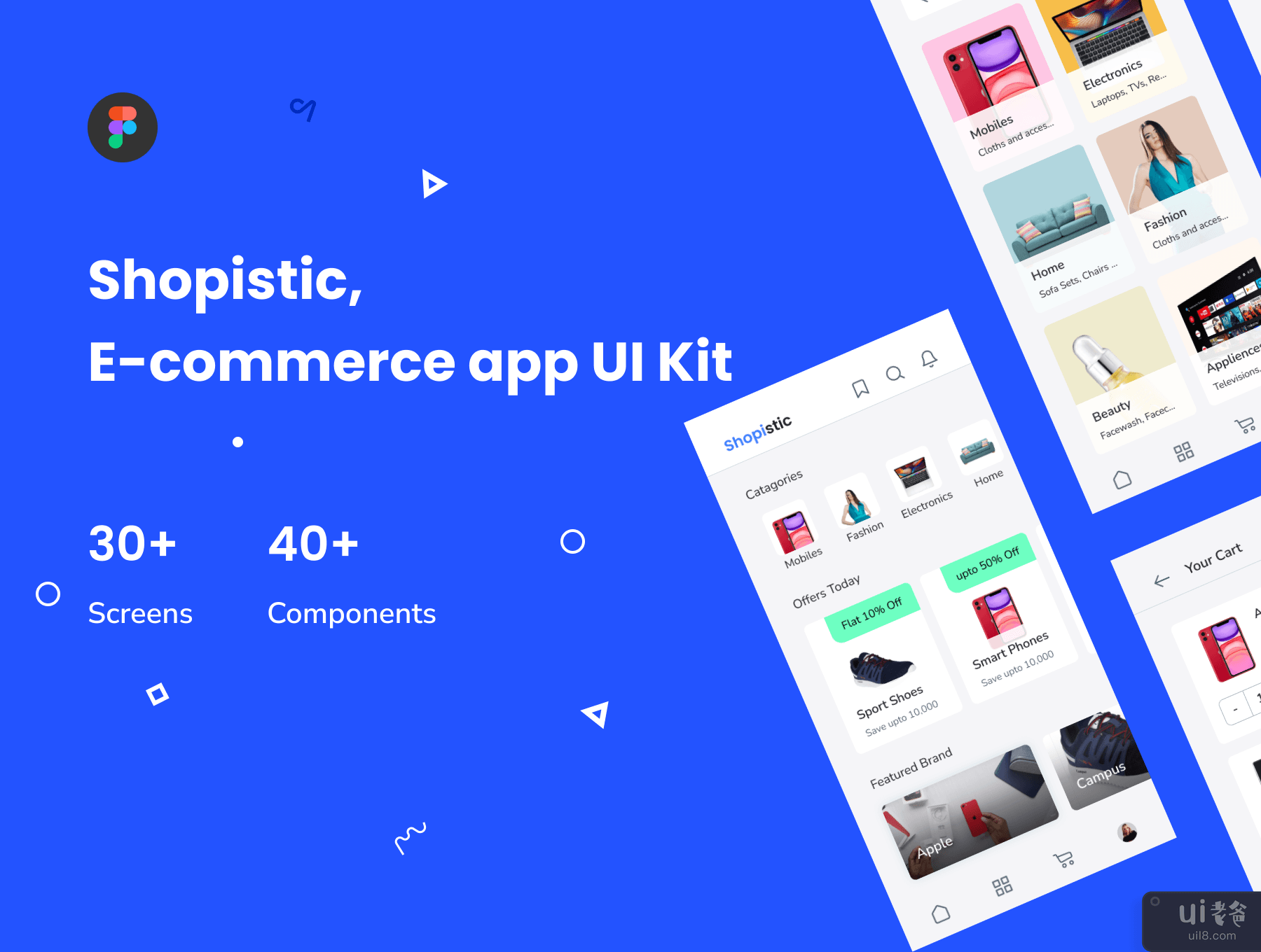 Shopistic - 电子商务应用程序 UI 套件(Shopistic - Ecommerce app UI Kit)插图5