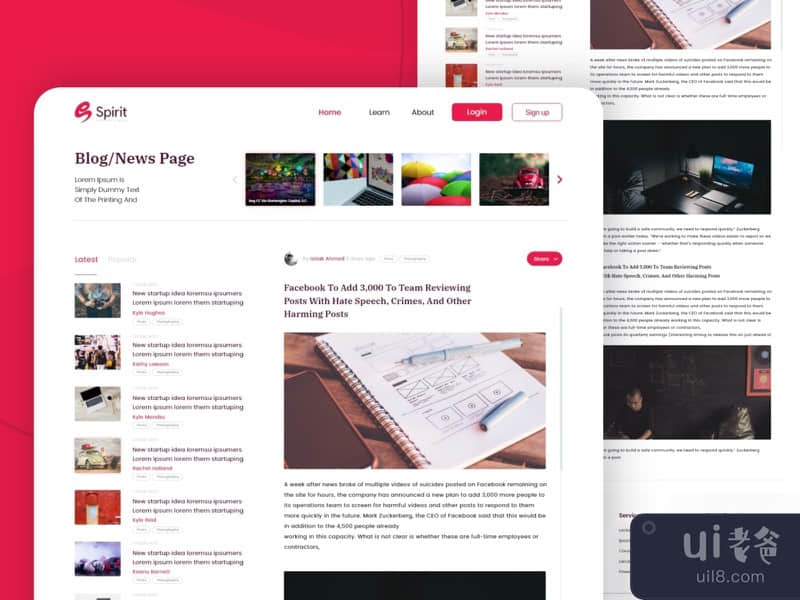 Blog & News Page Design