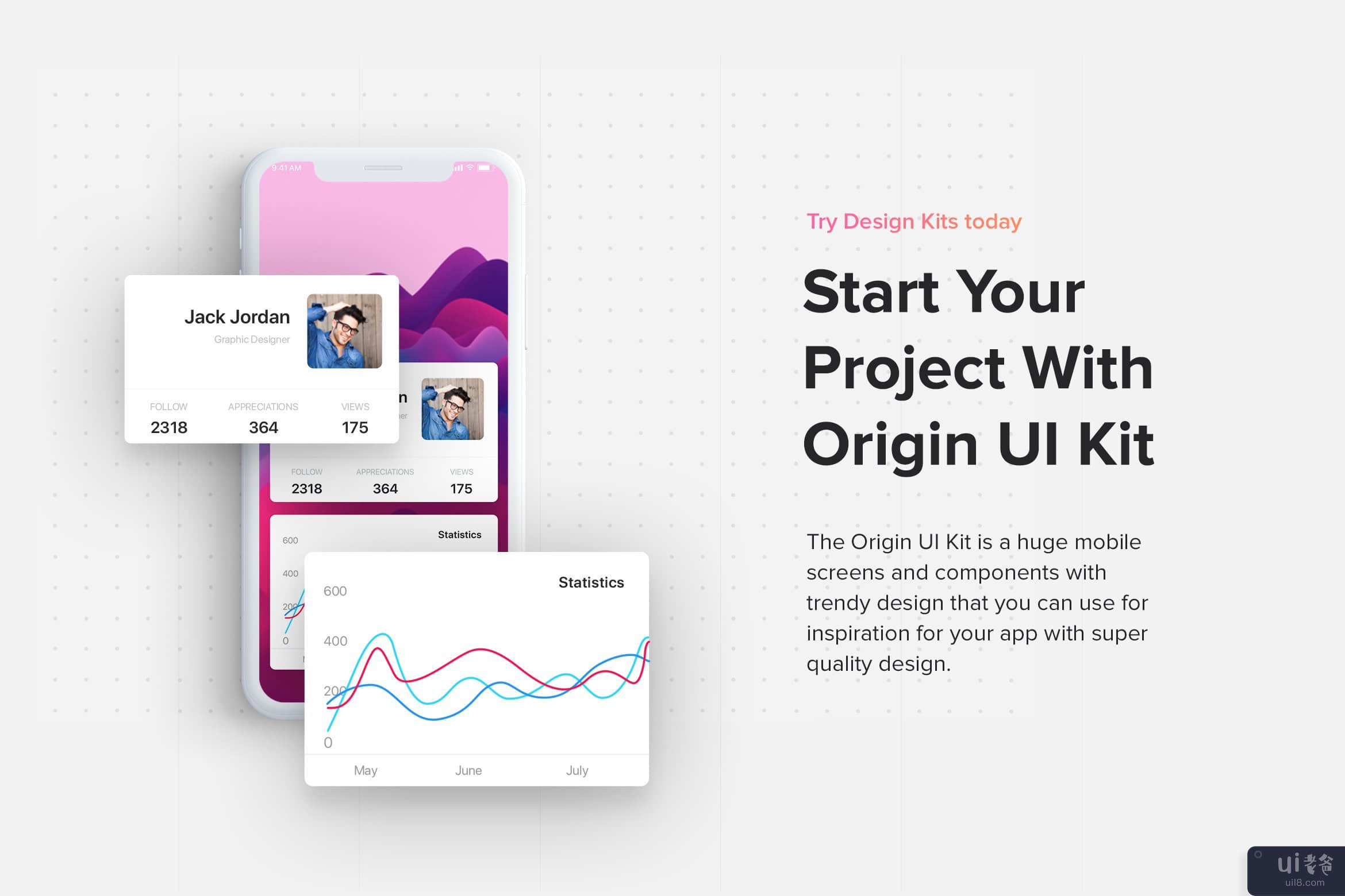 Origin 移动 UI 套件(Origin Mobile UI Kit)插图12