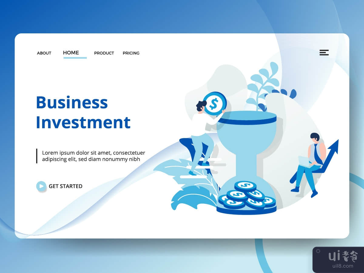 Landing Page Business Investment