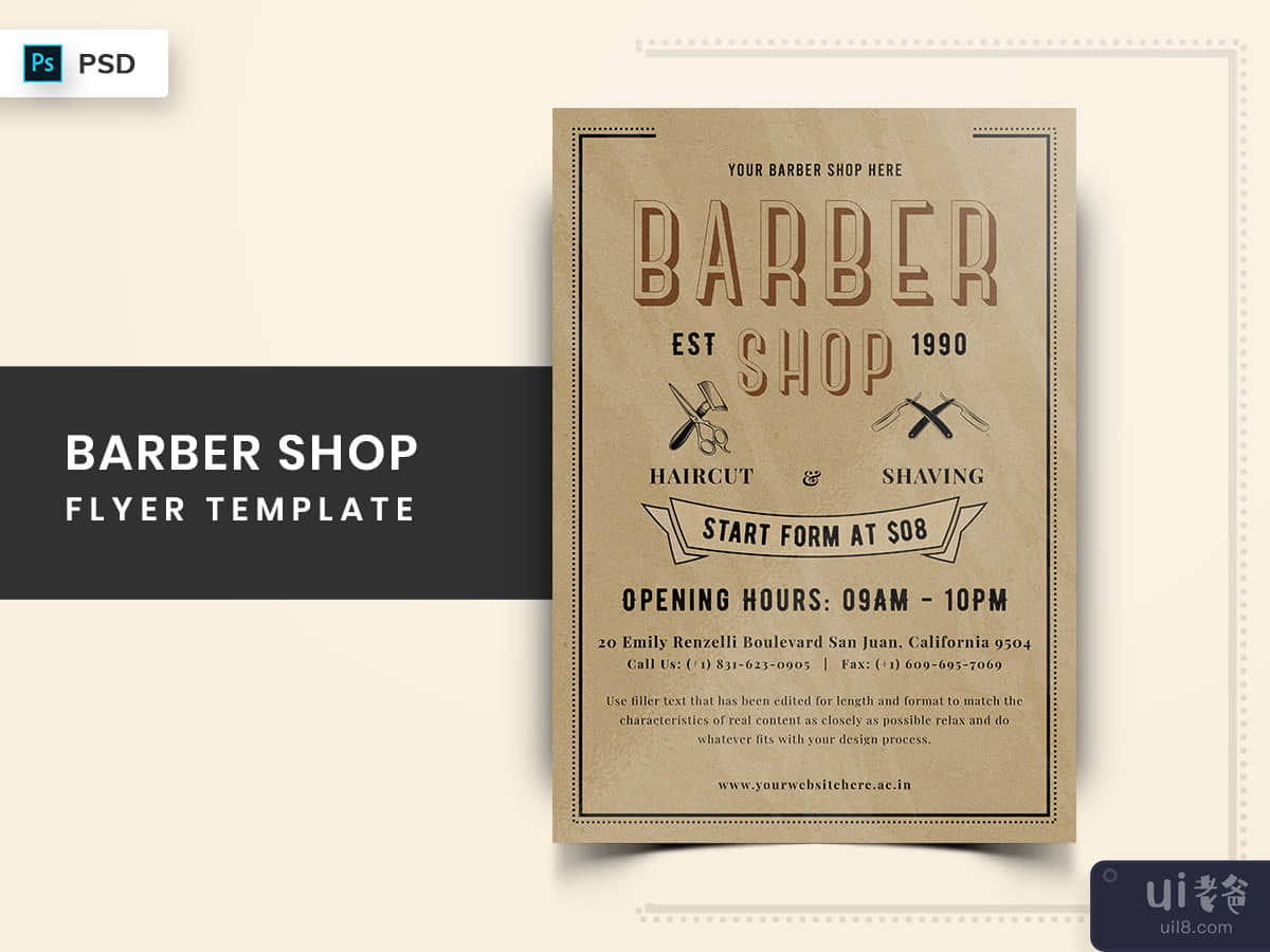 Barber Shop Flyer Template-09