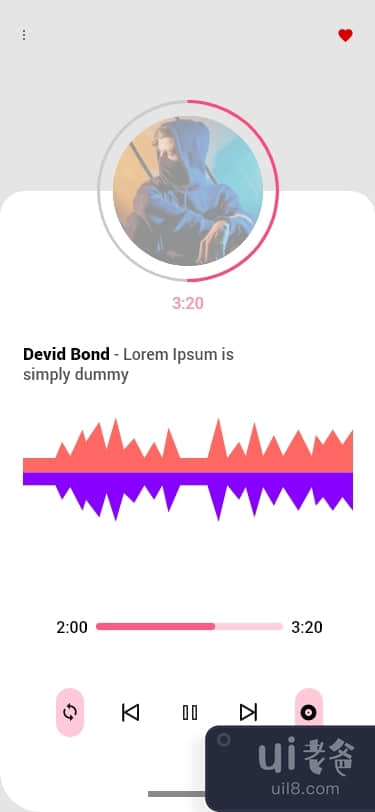 音乐播放器应用程序模板设计理念(Music Player App Template Design Concept)插图1