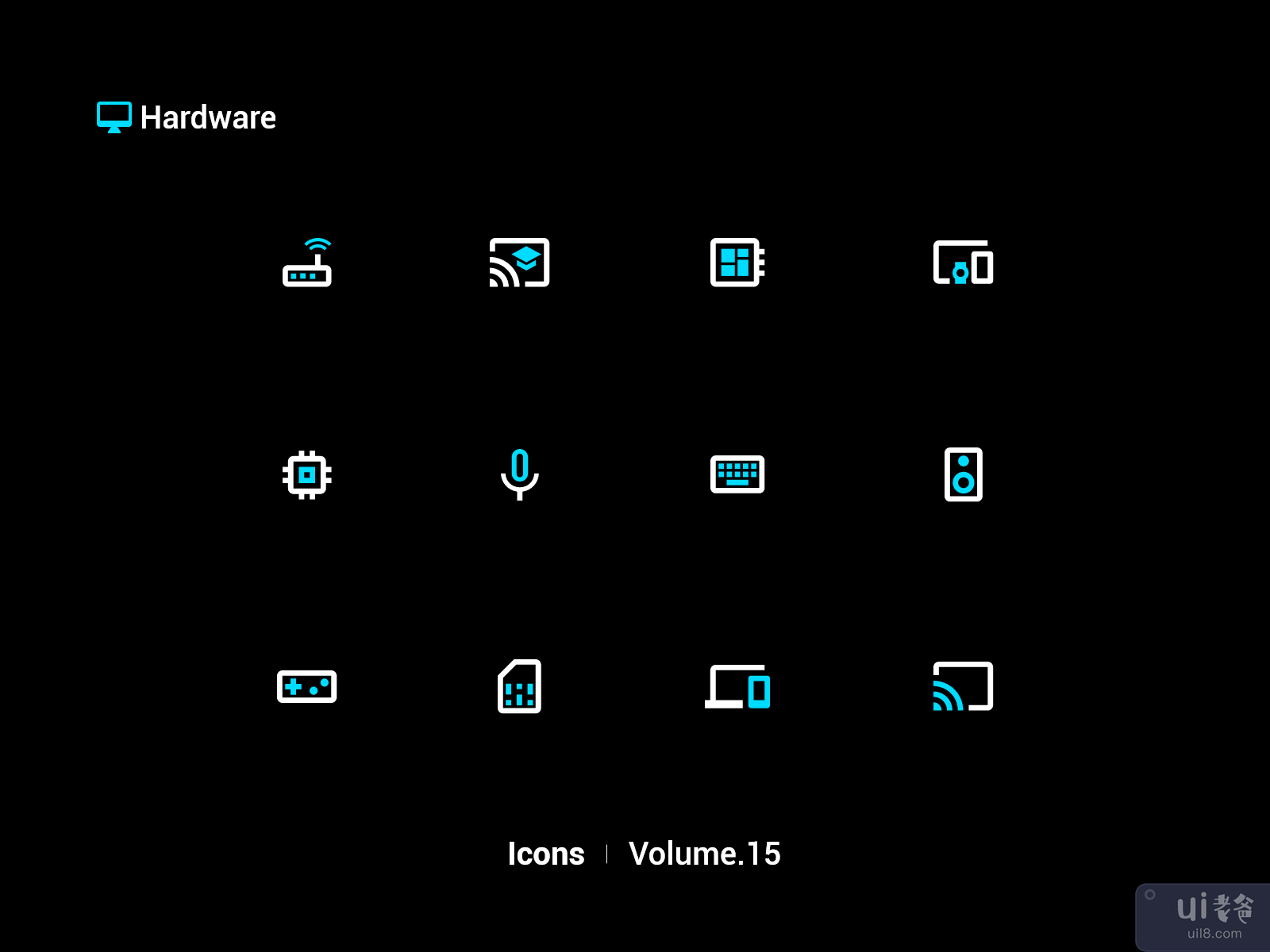 硬件图标 Vol.15(Hardware Icons Vol.15)插图