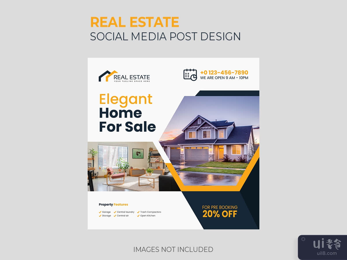 Real Estate Social Media Post Banner Template