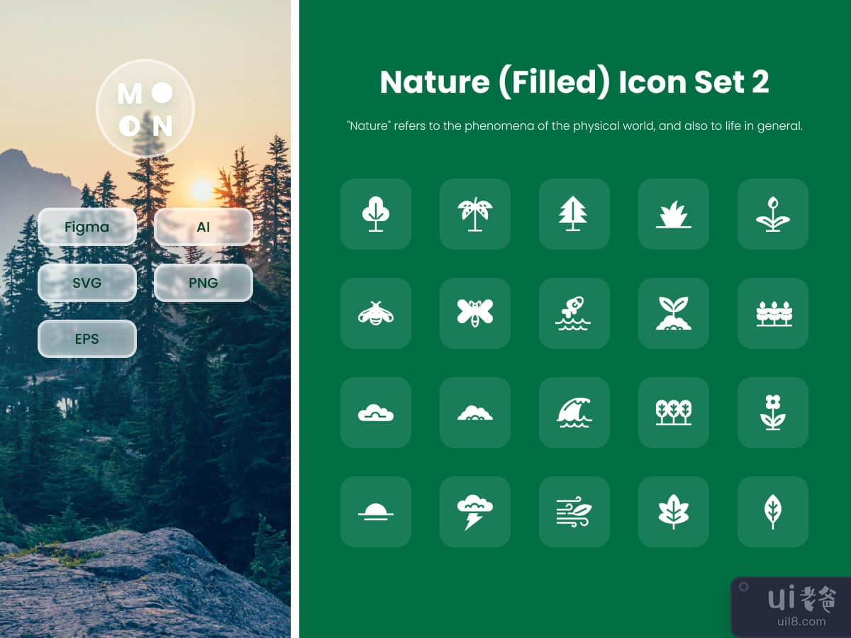 Nature (Filled) Icon Set 2