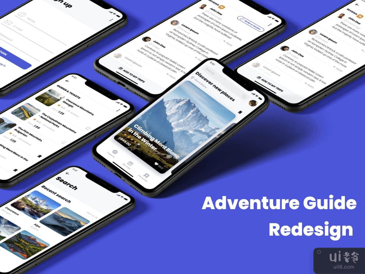 Adventure Guide Redesign App