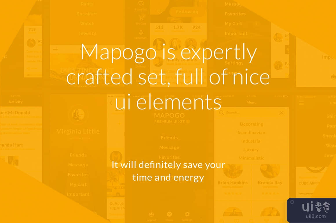 Mapogo UI 套件(Mapogo UI Kit)插图1